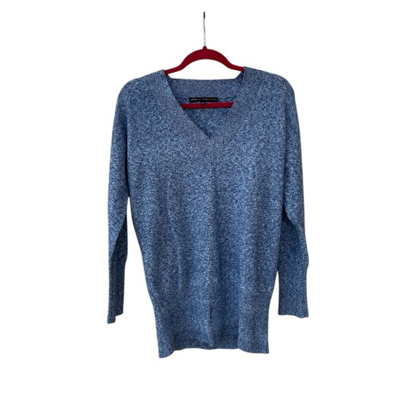 White House Black Market Women’s Sweater V-neck Long Sleeve Pullover Blue Size M - Picture 1 of 12